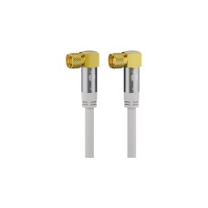 F-Stecker 90°(weiß, 2 Meter)