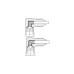 F-Stecker 90°(weiß, 2 Meter)
