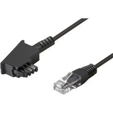 goobay TAE Anschlusskabel DSL/VDSL(schwarz, 15 Meter)