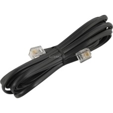 goobay Telefonkabel RJ-11 4-Pin(schwarz, 3 Meter)