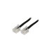 goobay Telefonkabel RJ-11 4-Pin(schwarz, 10 Meter)