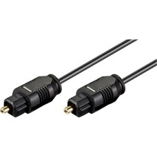 goobay Toslink-Kabel, LWL-Kabel Toslinkstecker(schwarz, 5 Meter)