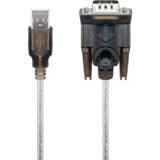 Seriell RS-232 Stecker(transparent, 1,5 Meter)
