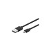 Micro-USB Stecker(schwarz, 0,5 Meter)