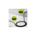 Micro-USB Stecker(grau/silber, 1 Meter, gesleevt, Metallstecker)