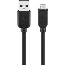 Micro-USB Stecker(schwarz, 3 Meter)
