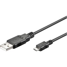 Micro-USB Stecker(schwarz, 1,8 Meter, doppelt geschirmt)