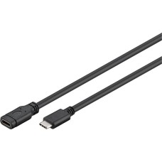 USB-C Buchse(schwarz, 1 Meter, SuperSpeed, Laden mit bis zu 4,5 Watt)