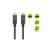 USB-C Stecker(schwarz, 1 Meter, PD, Laden mit bis zu 100 Watt)