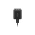 goobay USB-C PD Multiport-Schnellladegerät Nano 65 Watt(schwarz, 1x USB-A, 2x USB-C PD, GaN-Technologie)