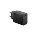 goobay USB Schnellladegerät QC3.0 (18W) schwarz(schwarz, Quick Charge (QC3.0))