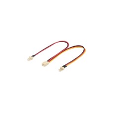 2x 3Pin Stecker(schwarz/rot)