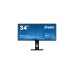iiyama ProLite XUB3493WQSU-B5, LED-Monitor(86 cm (34 Zoll), schwarz, QHD, IPS, 75 Hz, HDMI)