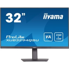 iiyama XUB3294QSU-B1, LED-Monitor(80 cm (31.5 Zoll), schwarz, WQHD, VA, HDMI, DisplayPort, Pivot, USB)