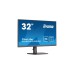 iiyama XUB3294QSU-B1, LED-Monitor(80 cm (31.5 Zoll), schwarz, WQHD, VA, HDMI, DisplayPort, Pivot, USB)