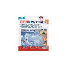 tesa Powerstrips Small DECO Haken, Kleber(transparent, 5 Haken + 8 Strips)