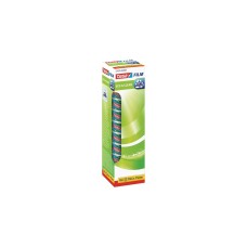 tesa tesafilm eco & clear, 10 Rollen, 15mm, Office Box, Klebeband(transparent, 10 Meter pro Rolle)