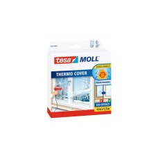 tesa tesamoll Thermo Cover, Fensterisolierfolie, Dämmung(transparent, 4 Meter x 1,5 Meter)